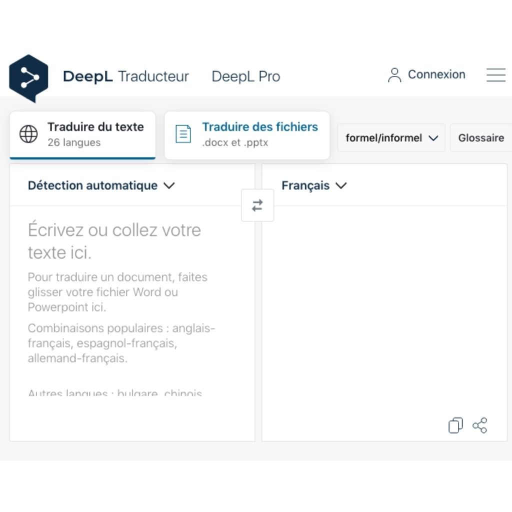 DeepL translator, pour des traductions