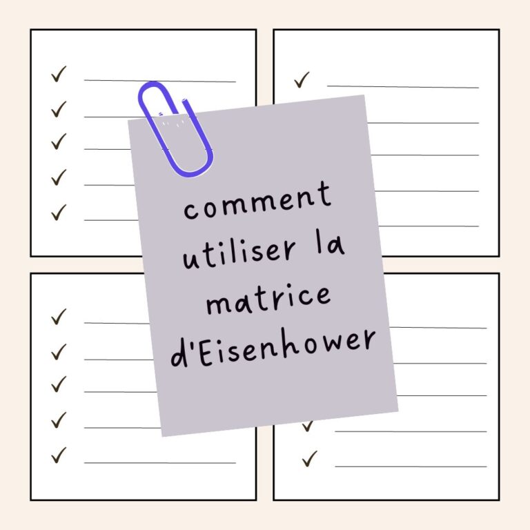 Lire la suite à propos de l’article Comment Utiliser la Matrice d’Eisenhower Être Plus Productif