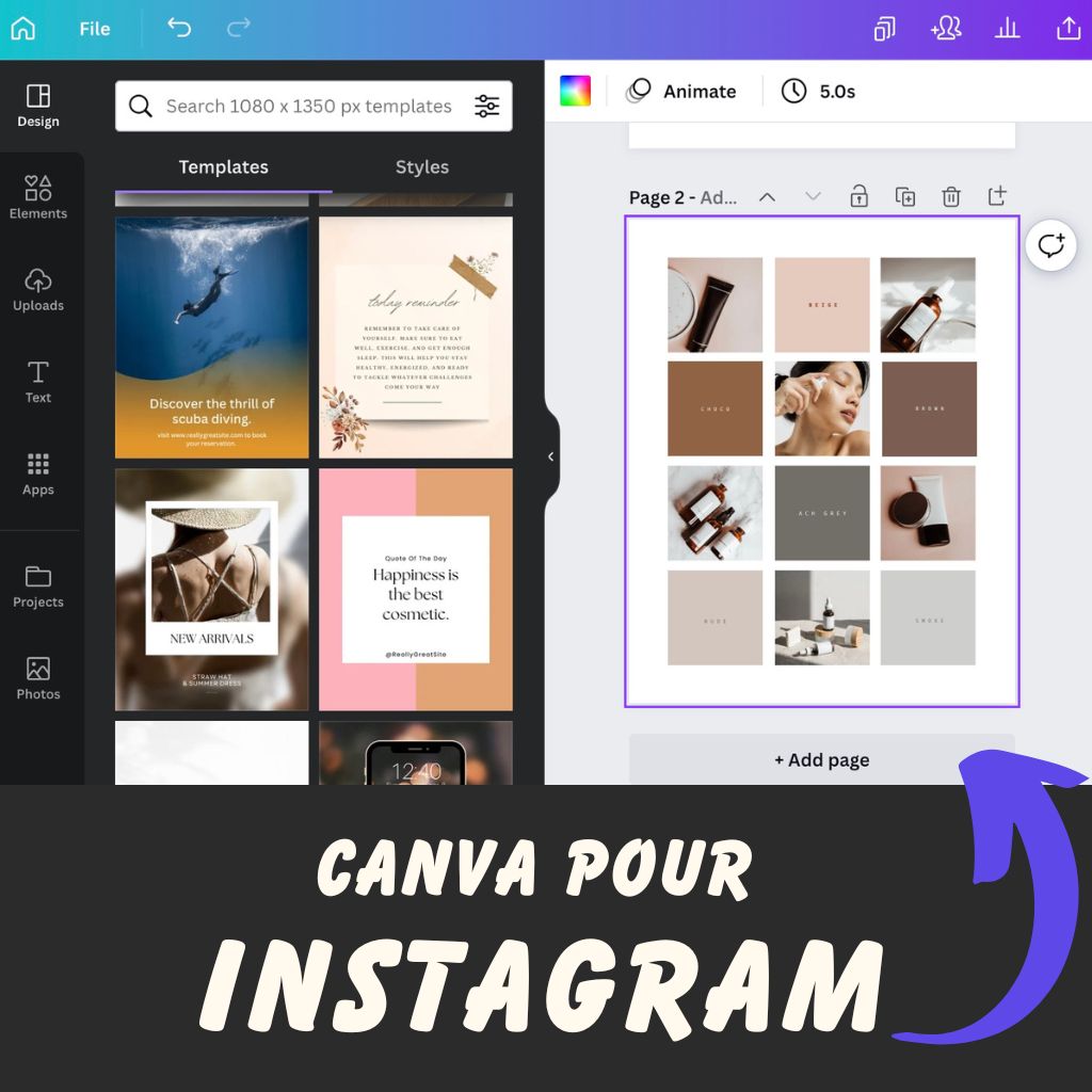 Comment Utiliser Canva Pour Instagram (Tutoriel)